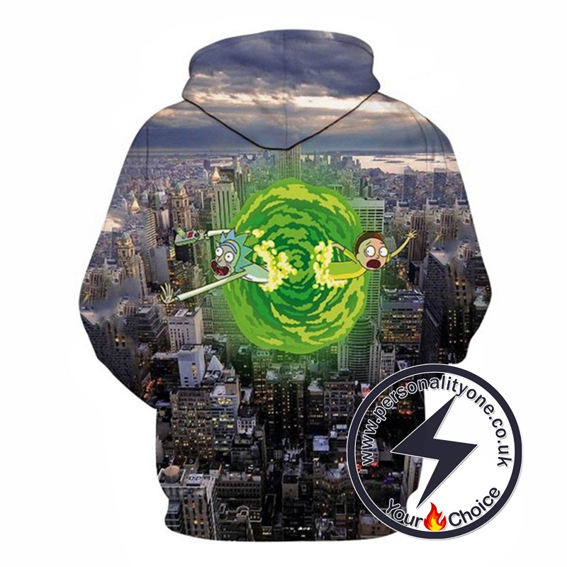 RicknMorty In The City Hoodie