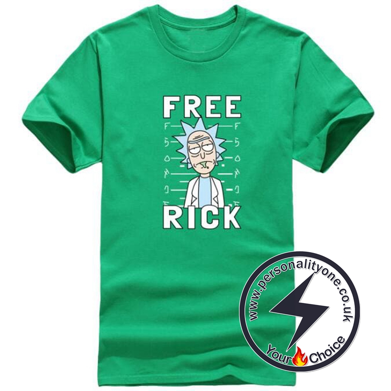 Free Rick Casual Men T-shirts green