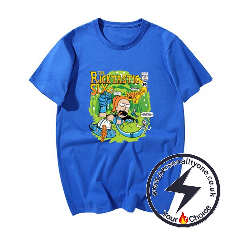 New Rick &Morty Super Cool T-shirts blue