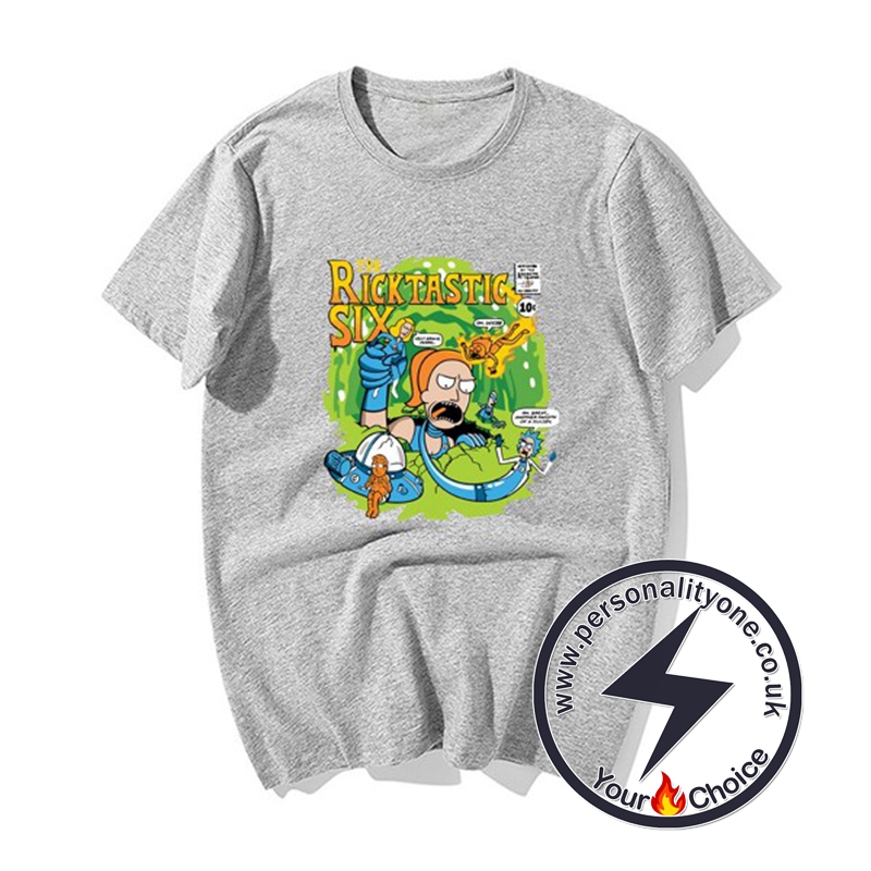 New Rick &Morty Super Cool T-shirts gray