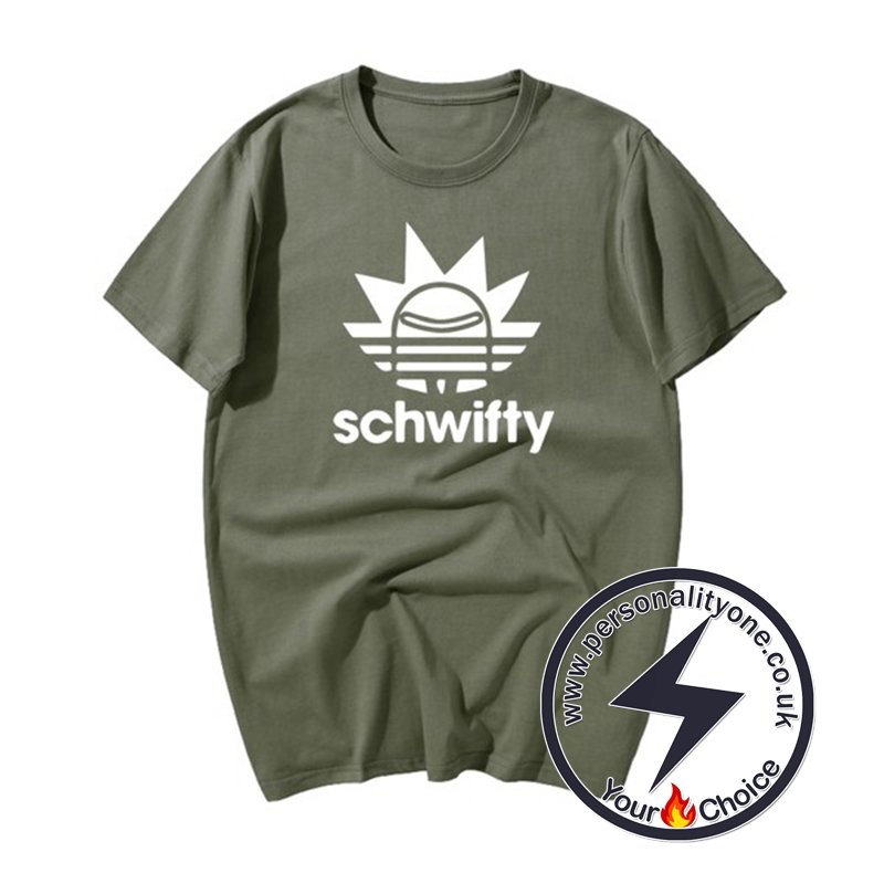 Rick Morty Hiphop T-shirts ArmyGreen