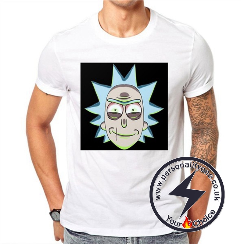 Rick Sanchez Portrait Unisex White T-shirt