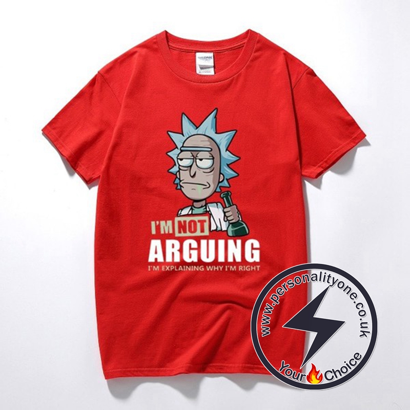Rick and Morty I’m Not Arguing T-Shirt red