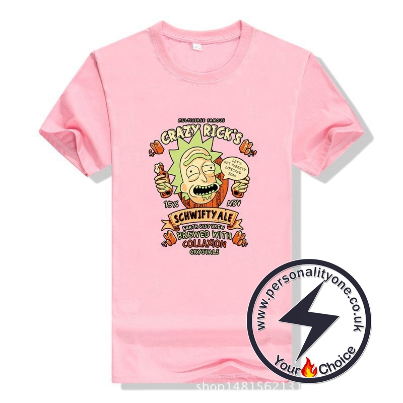 Rick and Morty Short Sleeve T Shirt light pink