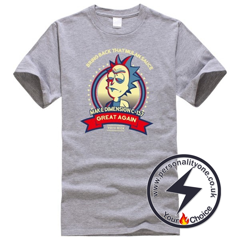 Rick and Morty T-shirt gray