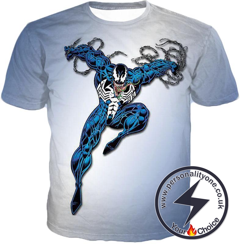 American Cartoon Villain Animated Venom White T-Shirt