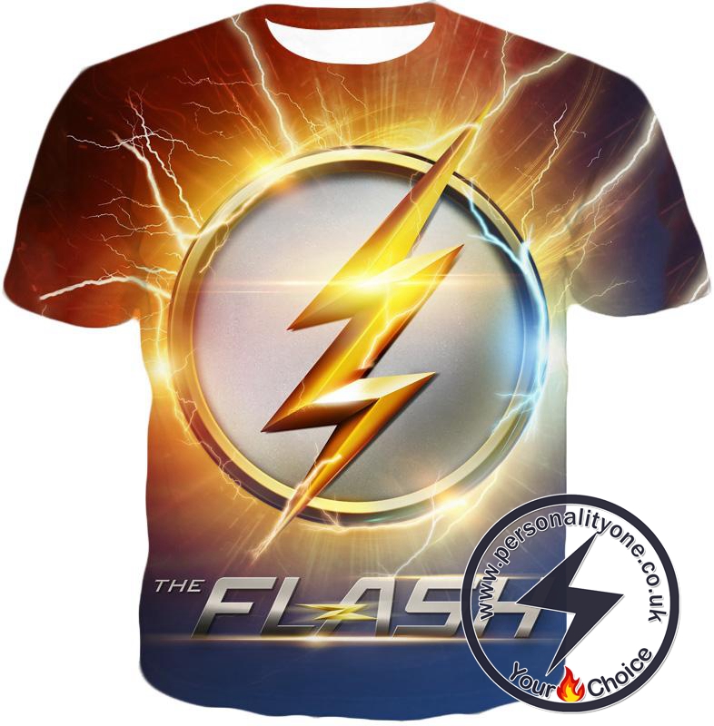 DC Comics The Flash Symbol T-Shirt - Superhero 3D Shirts And Clothing