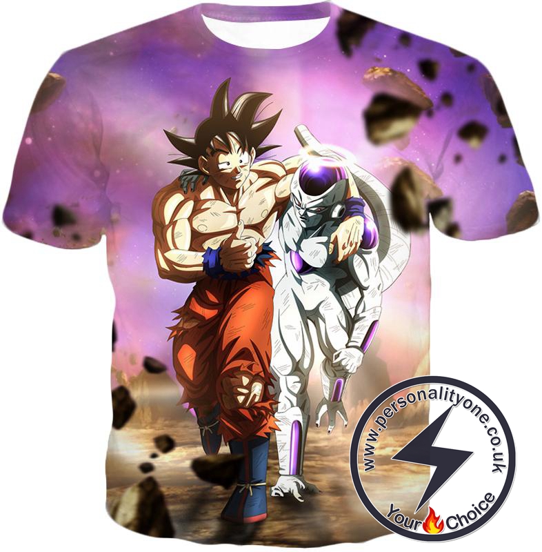Dragon Ball Super Awesome Fighters Goku X Frieza Amazing Graphic Anime T-Shirt