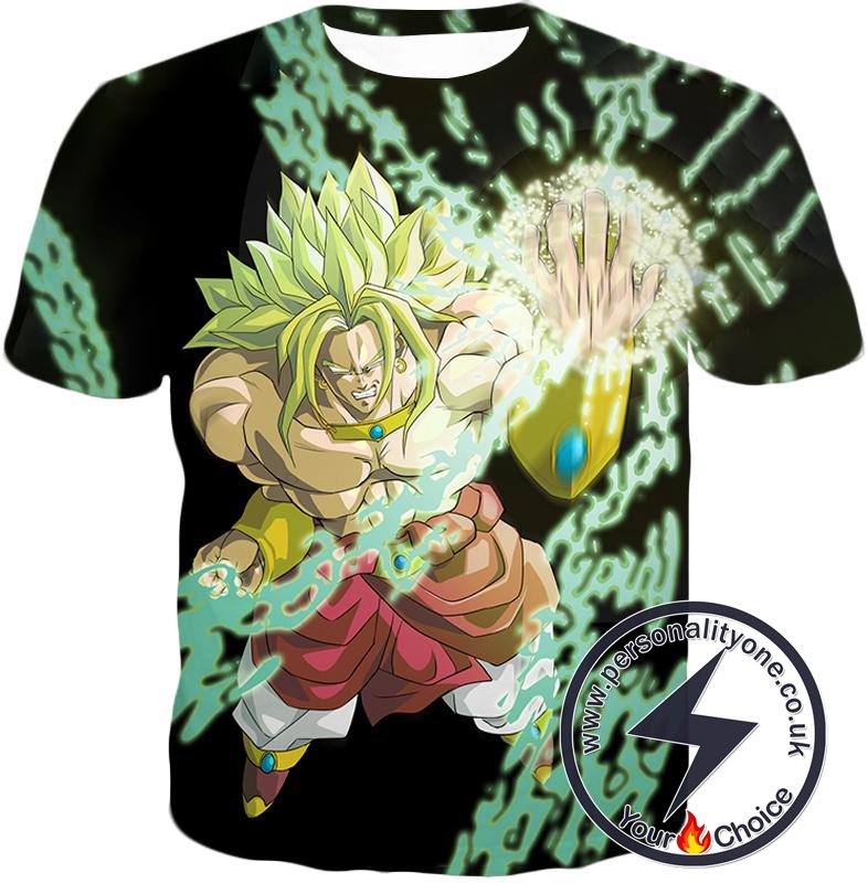 Dragon Ball Super Broly the Legendary Super Saiyan Awesome Action Black T-Shirt