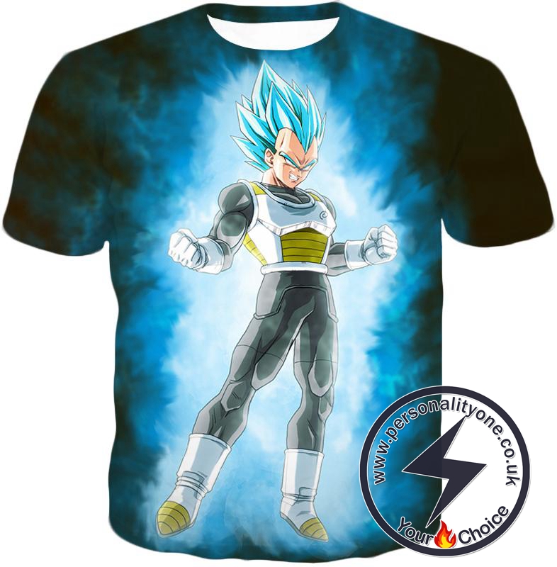 Dragon Ball Super Cool Warrior Prince Vegeta Godly Super Saiyan Blue Form Ultimate T-Shirt