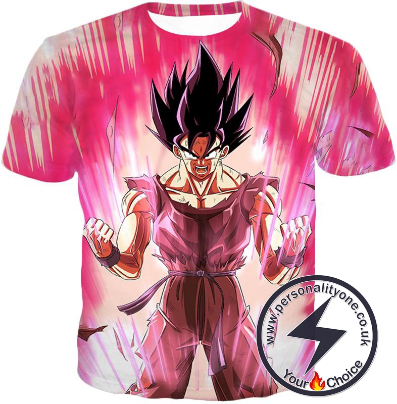 Dragon Ball Super Harnessing Ultimate Power Goku Rising Cool Graphic Promo T-Shirt