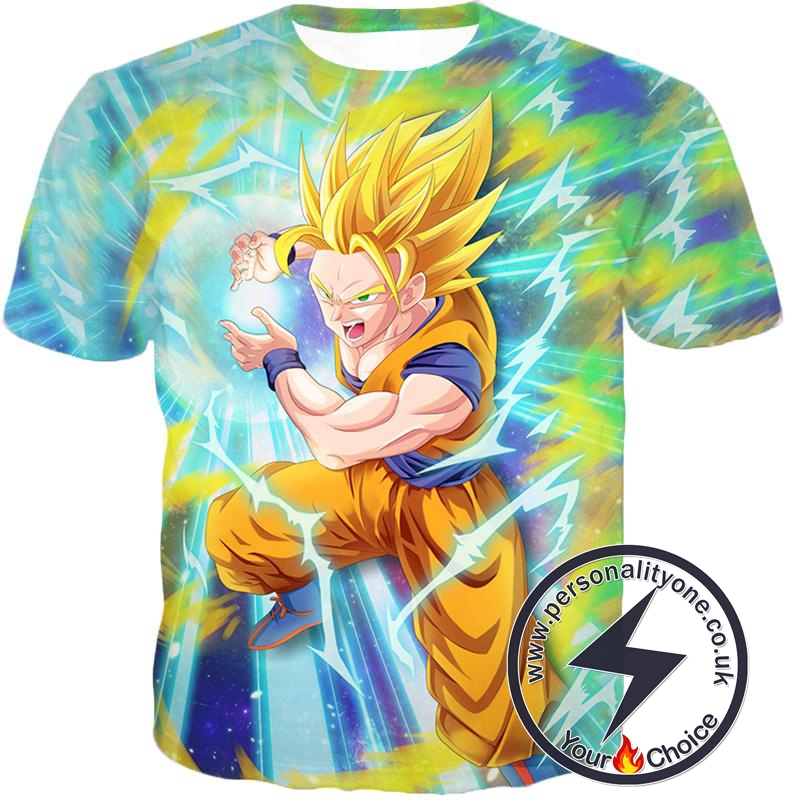 Dragon Ball Super Super Saiyan 2 Goku Ultimate Attack Awesome Action T-Shirt