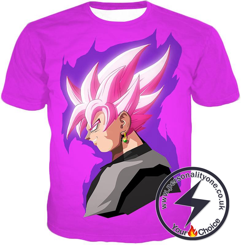 Dragon Ball Super Ultimate Evil Zamasu Super Saiyan Rose Form Cool Promo Purple T-Shirt