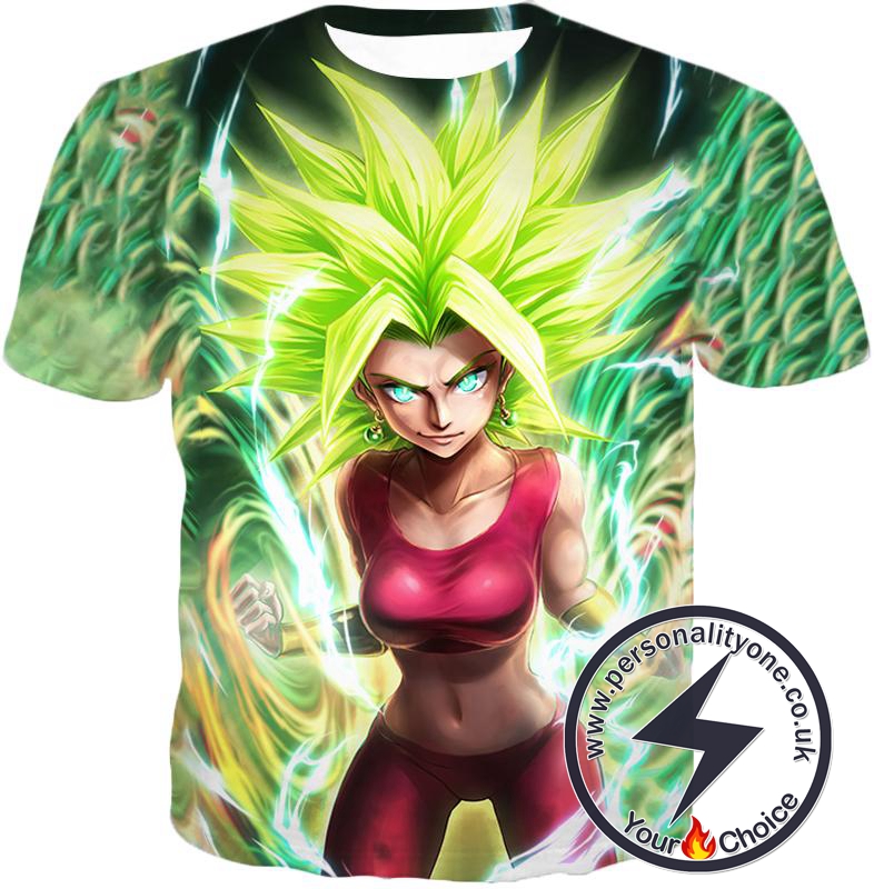 Dragon Ball Super Very Cool Female Legendary Super Saiyan Kale Awesome Anime Graphic T-Shirt