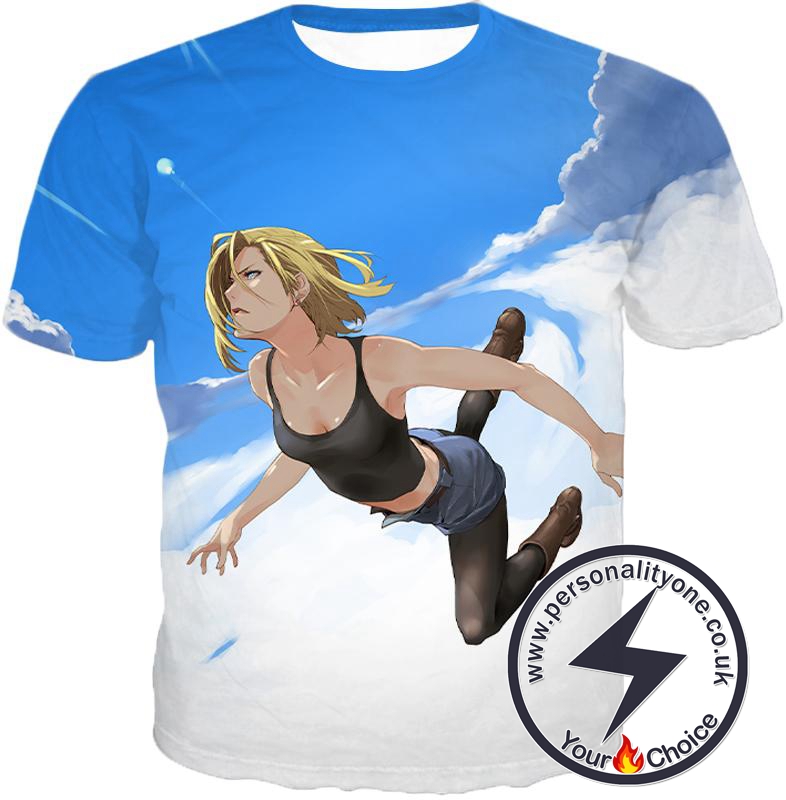 Dragon Ball Super Very Cute Android 18 Cool Graphic Action T-Shirt