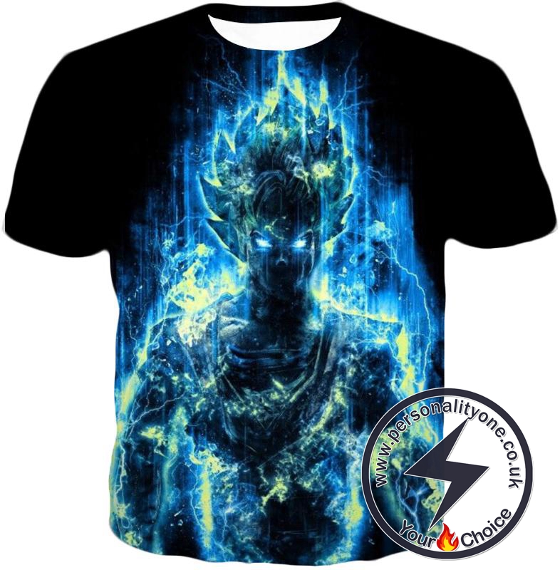 Dragon Ball Z T-Shirt - Super Saiyan Goku Blue Flash ...