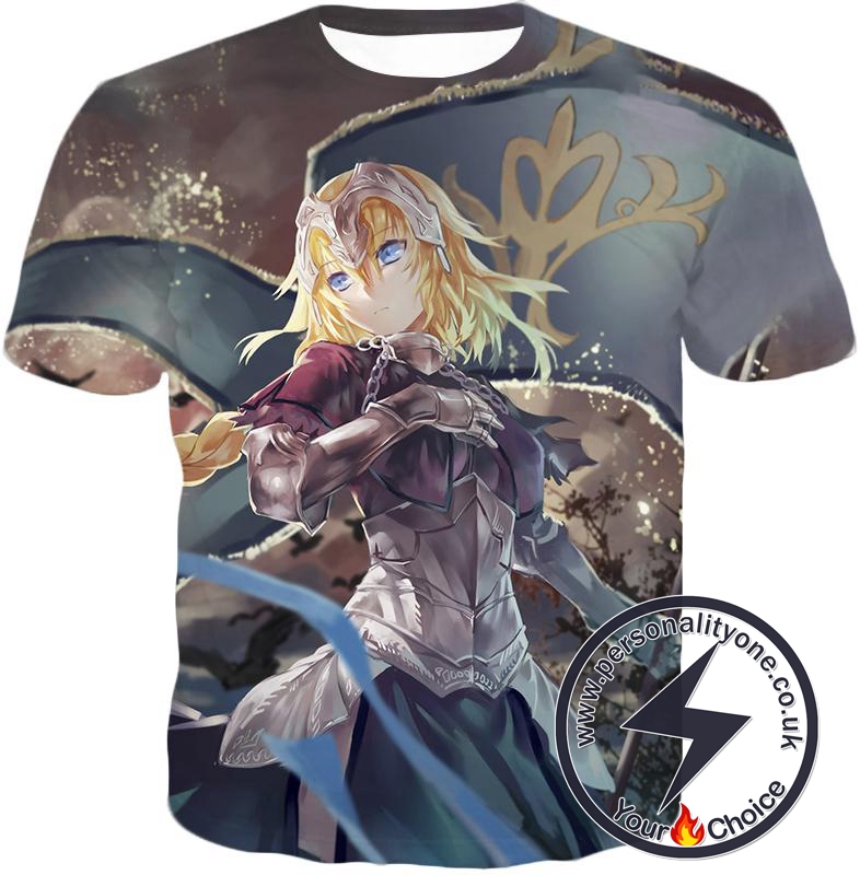Fate Stay Night Beautiful Legend Joan of Arc Fate Apocrypha Action T-Shirt