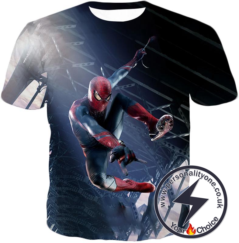 High Definition Spiderman Cool Action T-Shirt