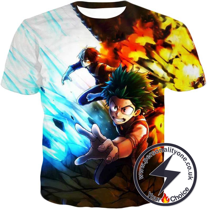 My Hero Academia Izuki Midoriya and Shoto Todoroki Action T-Shirt