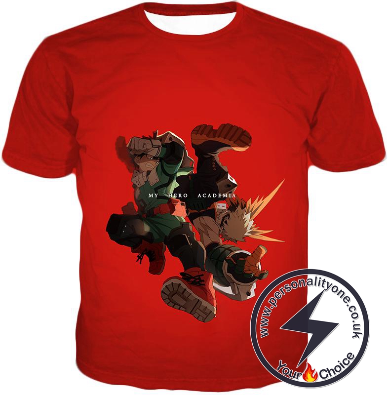 My Hero Academia Izuki and Bakugo My Hero Academia Promo T-Shirt