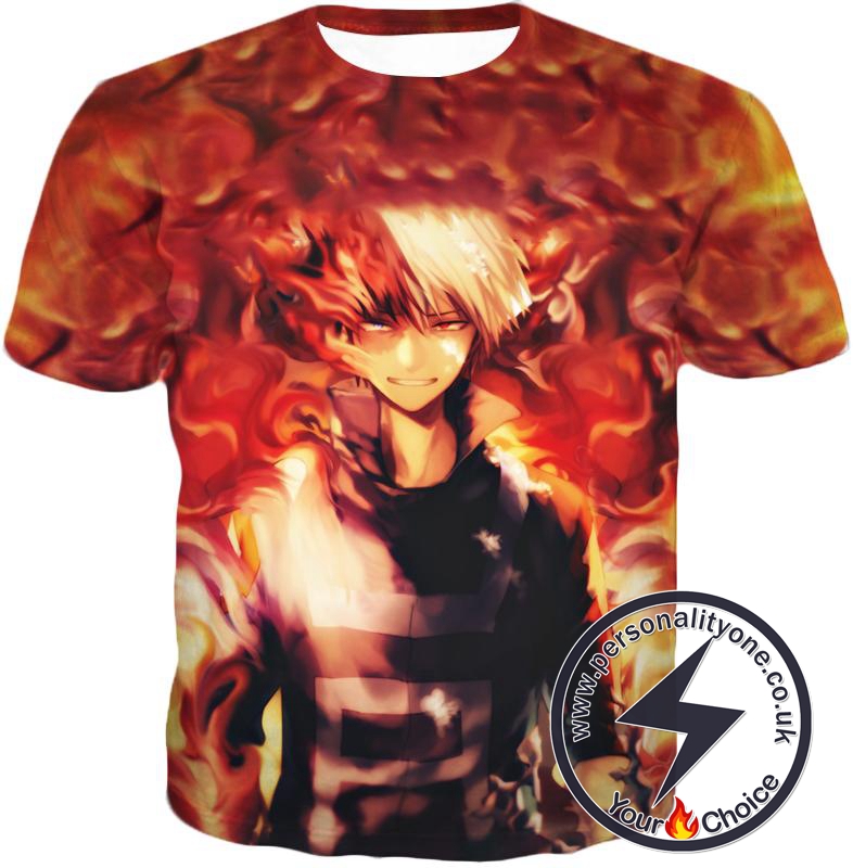 My Hero Academia Shoto Todoroki Half Hot T-Shirt