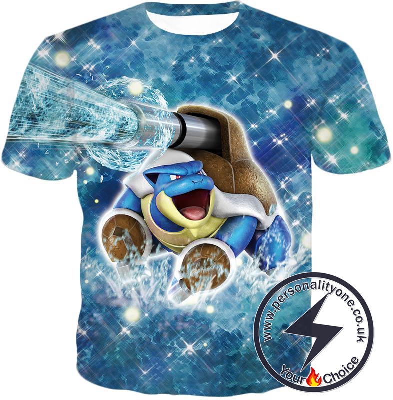 Pokemon Powerful Water Type Pokemon Blastoise Awesome Action T-Shirt